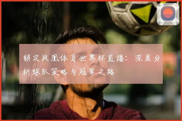 锁定凤凰体育世界杯直播：深度分析球队策略与冠军之路